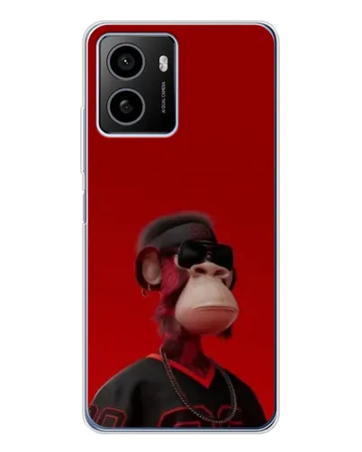 Чохол для HMD Pulse Plus з картинкою «Bored Ape в червоному»