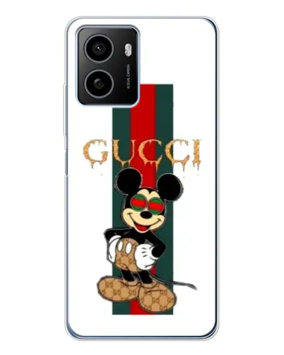 Чохол для HMD Pulse Plus з картинкою «Міккі Маус Gucci — смуги»