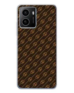 Чохол для HMD Pulse Plus з картинкою «Gucci — золоті діагоналі»
