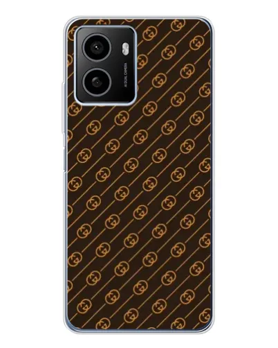 Чохол для HMD Pulse Plus з картинкою «Gucci — золоті діагоналі»