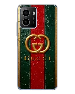 Чохол для HMD Pulse Plus з картинкою «Gucci — фірмова смуга та золото»