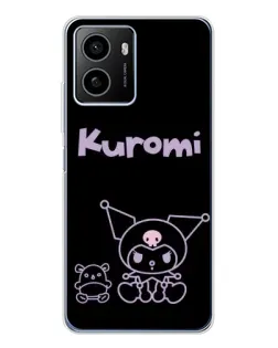 Чехол для HMD Pulse Plus с картинкой «Kuromi — черный минимализм»