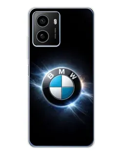 Чехол для HMD Pulse Plus с картинкой «BMW — неоновое сияние»