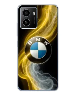 Чехол для HMD Pulse Plus с картинкой «Золотистый дым BMW»