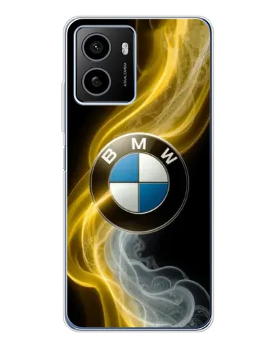 Чехол для HMD Pulse Plus с картинкой «Золотистый дым BMW»