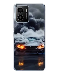Чехол для HMD Pulse Plus с картинкой «BMW в дыму»