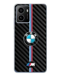 Чехол для HMD Pulse Plus с картинкой «Эмблема BMW и карбон»
