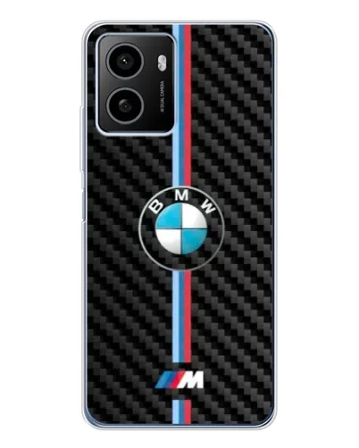 Чехол для HMD Pulse Plus с картинкой «Эмблема BMW и карбон»