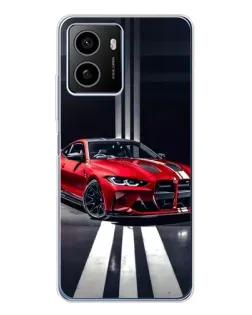 Чехол для HMD Pulse Plus с картинкой «Красная BMW на дороге»