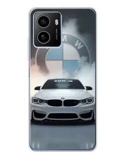Чехол для HMD Pulse Plus с картинкой «BMW в белом дыму»