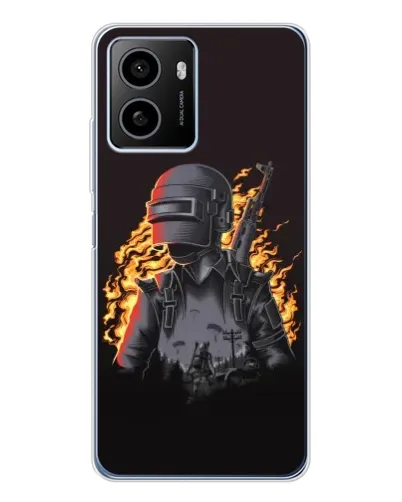 Чехол для HMD Pulse Plus с картинкой «PUBG — огненный силуэт»