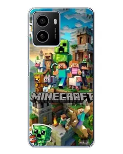 Чехол для HMD Pulse Plus с картинкой «Замок Minecraft»
