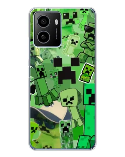 Чехол для HMD Pulse Plus с картинкой «Криперы Minecraft»