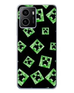 Чехол для HMD Pulse Plus с картинкой «Паттерн с криперами»