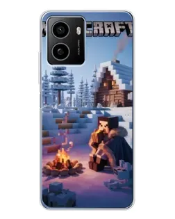 Чехол для HMD Pulse Plus с картинкой «Зимний Minecraft»