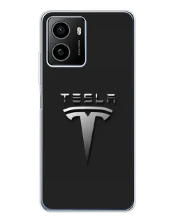 Чехол для HMD Pulse Plus с картинкой «Стальной логотип Tesla»