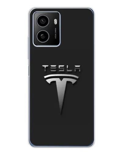 Чехол для HMD Pulse Plus с картинкой «Стальной логотип Tesla»