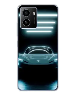 Чехол для HMD Pulse Plus с картинкой «Tesla в неоне»