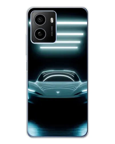 Чехол для HMD Pulse Plus с картинкой «Tesla в неоне»