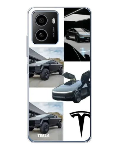 Чехол для HMD Pulse Plus с картинкой «Коллаж Cybertruck Tesla»