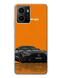 Чохол для HMD Pulse Plus з картинкою «Помаранчевий Mercedes AMG»