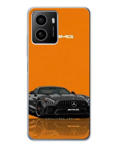 Чохол для HMD Pulse Plus з картинкою «Помаранчевий Mercedes AMG»