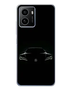 Чехол для HMD Pulse Plus с картинкой «Mercedes — силуэт авто»