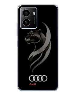 Чехол для HMD Pulse Plus с картинкой «Графика — пантера и Audi»