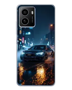 Чехол для HMD Pulse Plus с картинкой «Ночной город и Audi»