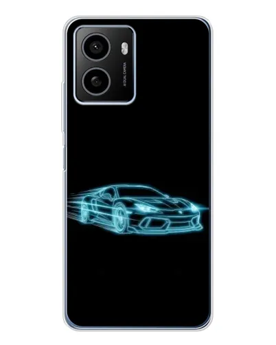 Чехол для HMD Pulse Plus с картинкой «Неоновый контур Lamborghini»