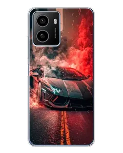 Чехол для HMD Pulse Plus с картинкой «Lamborghini красный дым»