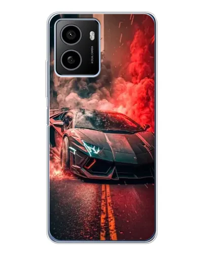 Чехол для HMD Pulse Plus с картинкой «Lamborghini красный дым»