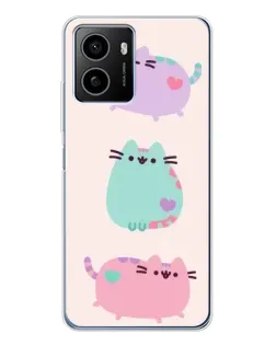 Чехол для HMD Pulse Plus с картинкой «Pusheen трио»