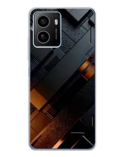 Чехол для HMD Pulse Plus с картинкой «Черные геометрические блоки»