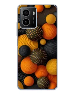 Чехол для HMD Pulse Plus с картинкой «Объемные оранжевые сферы»