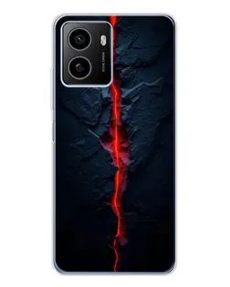 Чехол для HMD Pulse Plus с картинкой «Kрасная лавовая трещина»