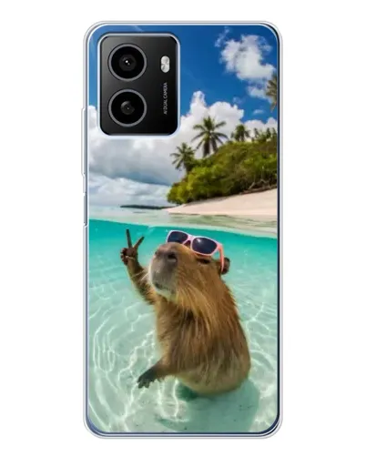 Чехол для HMD Pulse Plus с картинкой «Капибара на море» Чехол для HMD Pulse Plus с картинкой «Капибара на море»