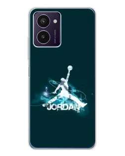 Чехол для HMD Pulse Pro с картинкой «Jordan Blue Fire»