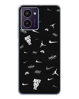 Чехол для HMD Pulse Pro с картинкой «Nike Black Pattern»