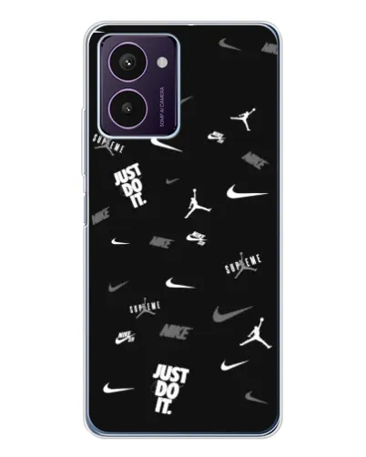 Чехол для HMD Pulse Pro с картинкой «Nike Black Pattern»