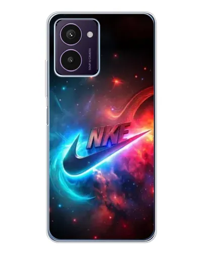 Чехол для HMD Pulse Pro с картинкой «Огненный логотип Nike»