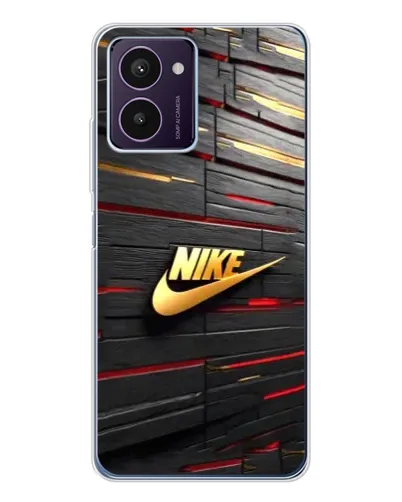 Чехол для HMD Pulse Pro с картинкой «Золотой Nike на металле»