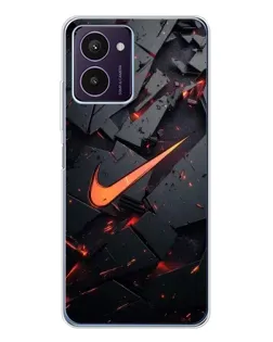 Чехол для HMD Pulse Pro с картинкой «Nike — эффект разломов»