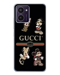 Чехол для HMD Pulse Pro с картинкой «Gucci — герои Disney и монограмма»