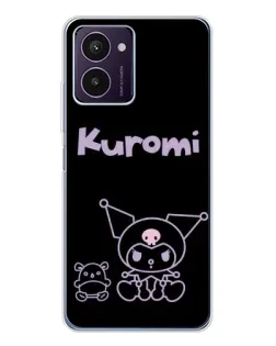Чохол для HMD Pulse Pro з картинкою «Kuromi — чорний мінімалізм»