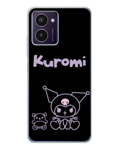 Чохол для HMD Pulse Pro з картинкою «Kuromi — чорний мінімалізм»