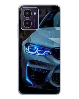 Чехол для HMD Pulse Pro с картинкой «Взгляд BMW с синими фарами»