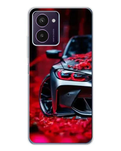 Чехол для HMD Pulse Pro с картинкой «Спортивная BMW и цветы» Чехол для HMD Pulse Pro с картинкой «Спортивная BMW и цветы»