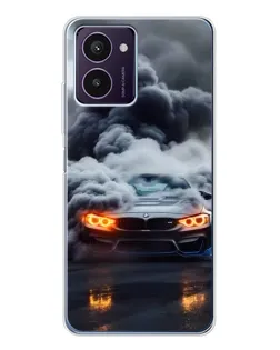 Чехол для HMD Pulse Pro с картинкой «BMW в дыму»