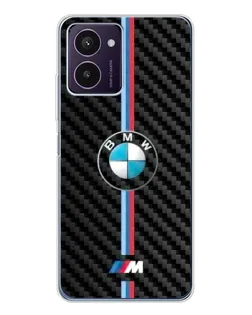Чехол для HMD Pulse Pro с картинкой «Эмблема BMW и карбон»